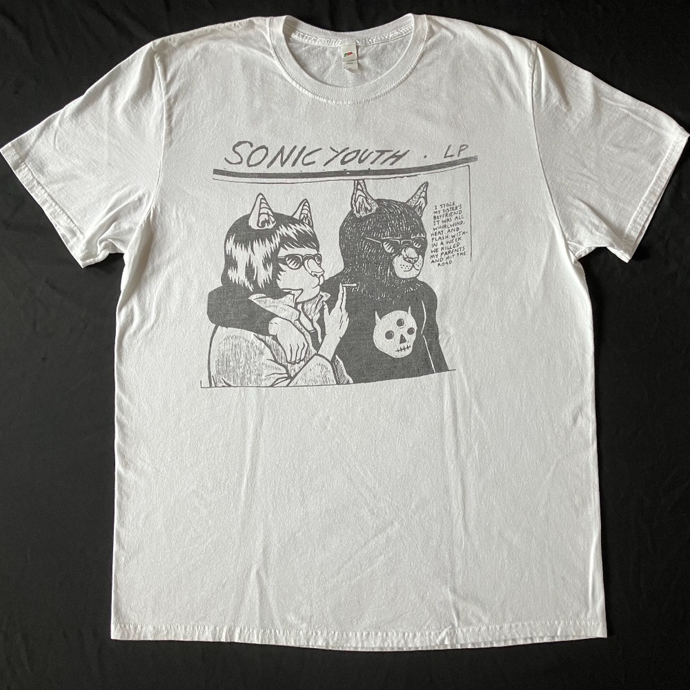 Original VINTAGE Sonic Youth Rock and Roll Tee XL - Picture 1 of 3